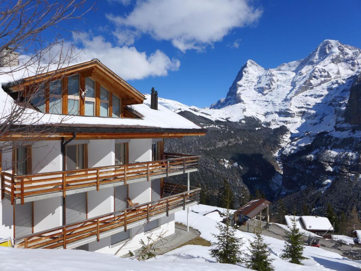 Apartment Gloria Sued By Interhome Mürren Dış mekan fotoğraf
